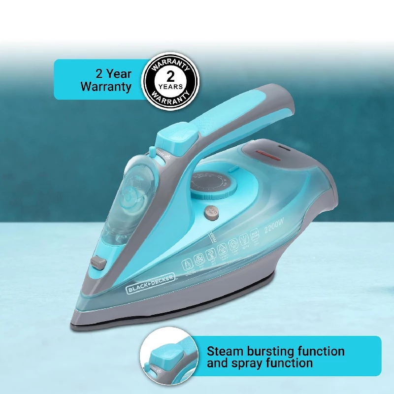 Black+Decker 2200 Watts Cordless Steam Iron, 1400 g-3.webp